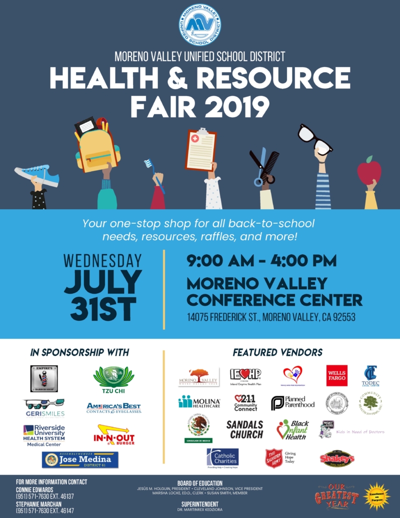 MVUSD Health & Resource Fair 2019 My MoVal